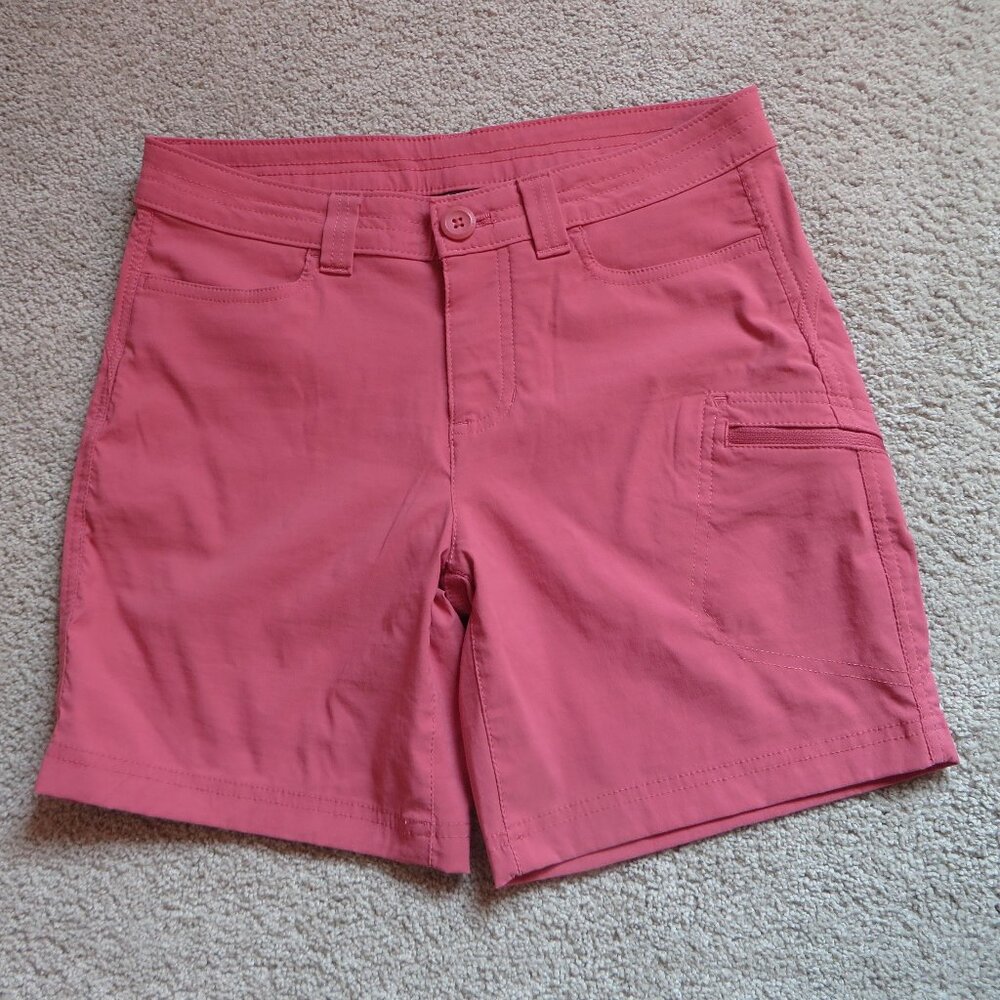 NEW Eddie Bauer Rainier Womens Waterproof Active Shorts Size 2 Watermelon Red.